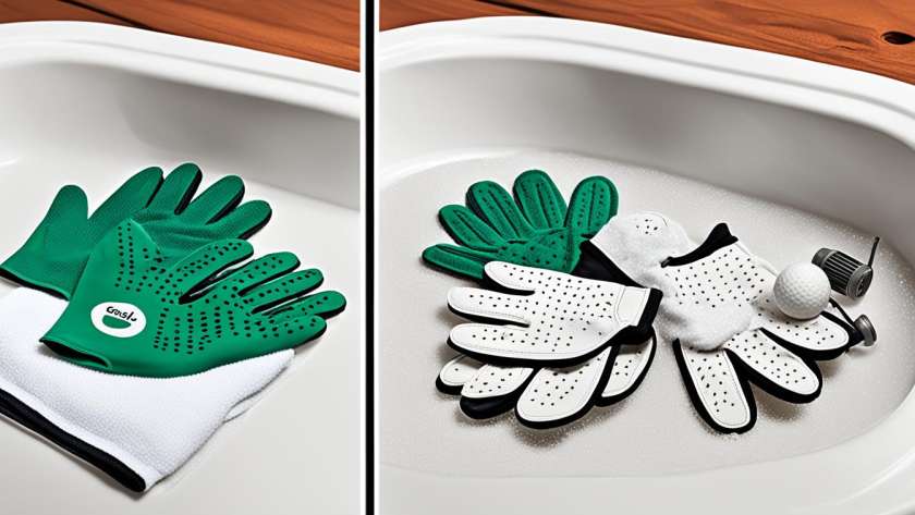 Golf glove care and cleaning