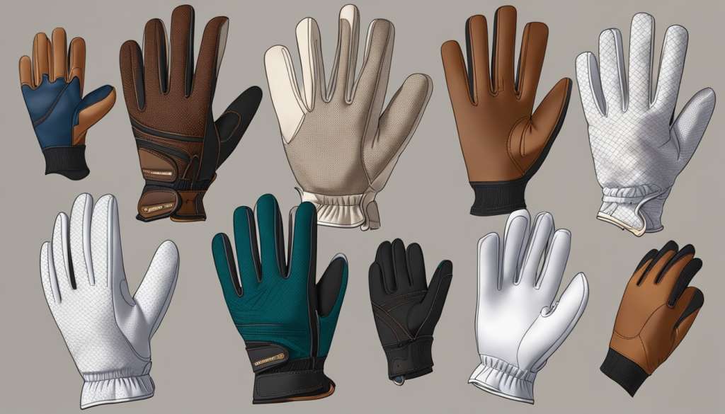 Golf glove materials