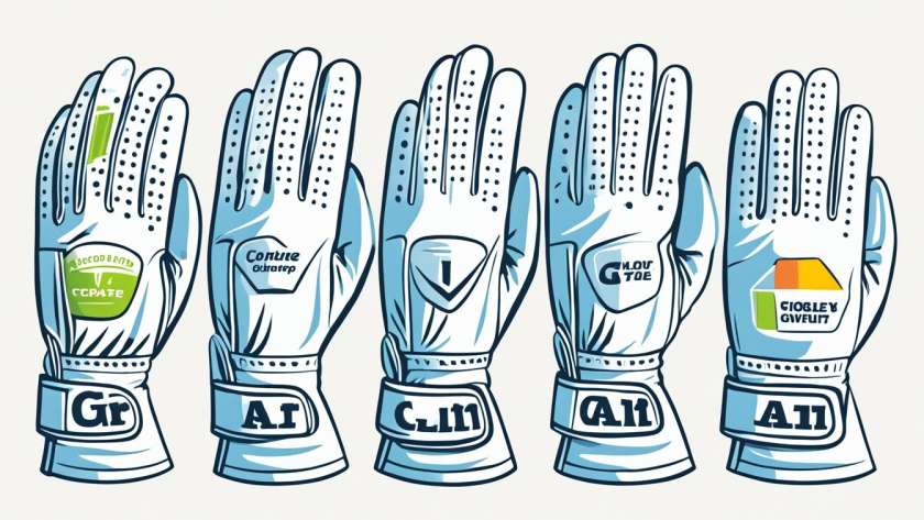 Golf glove sizing guide