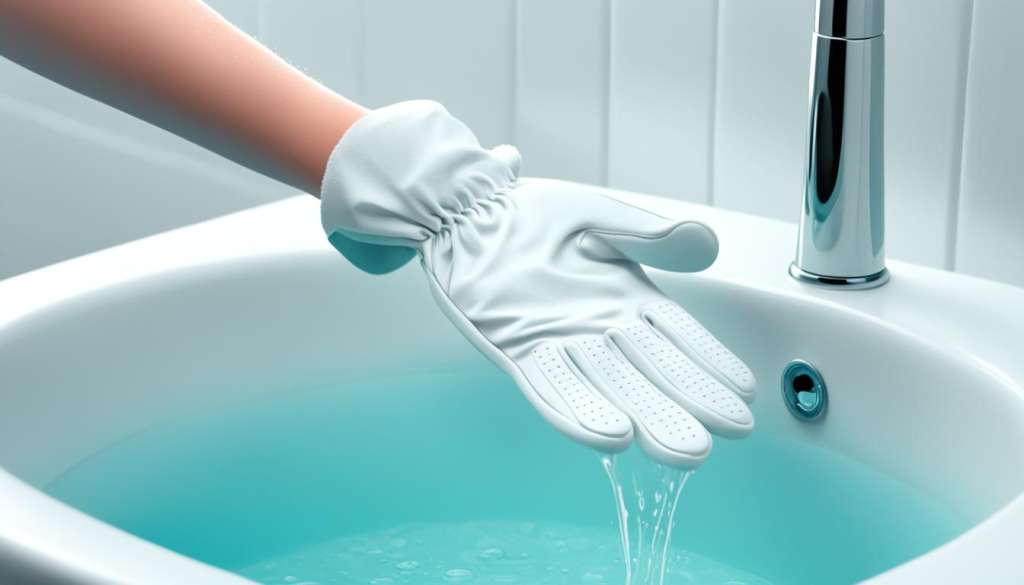 Golf glove washing instructions