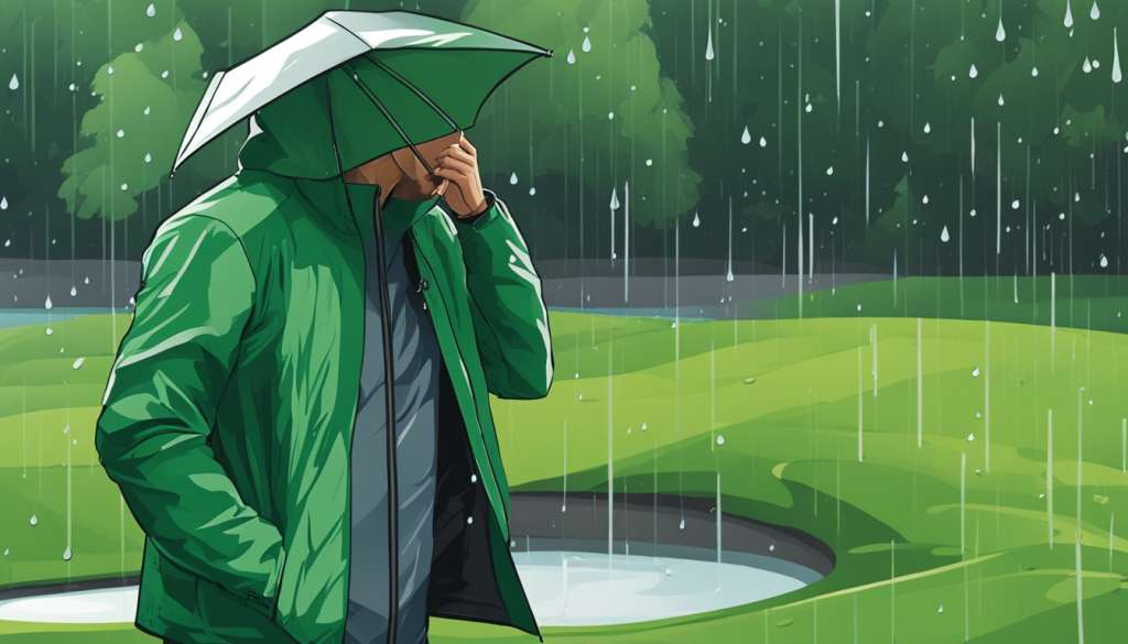 Golf rain jackets with advanced waterproofing