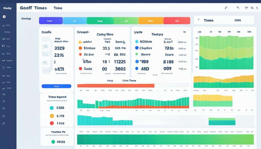 Golf scheduling app analytics dashboard