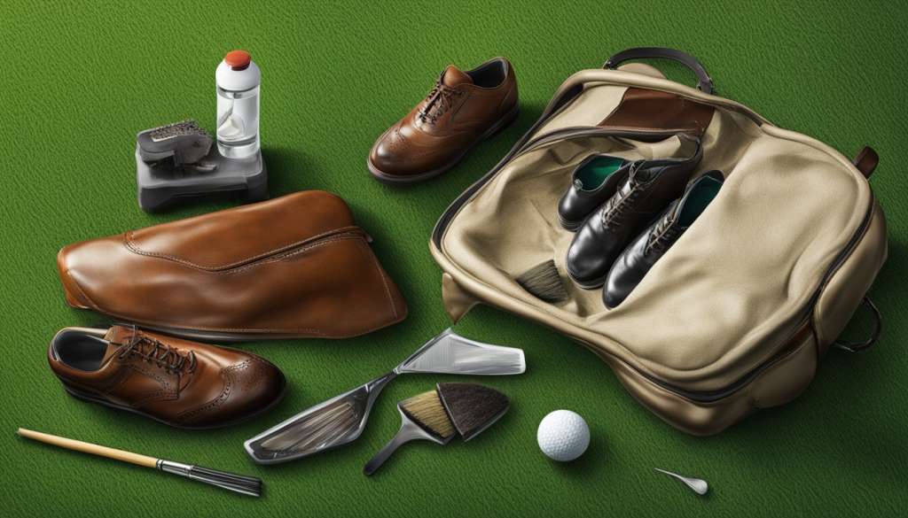 Golf shoe care