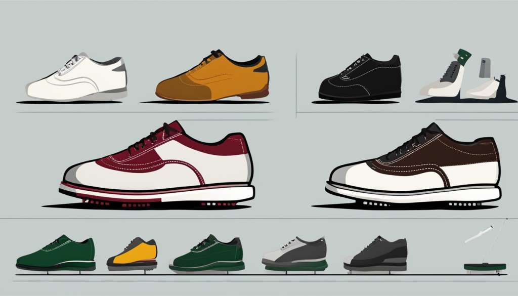 Golf shoe width options