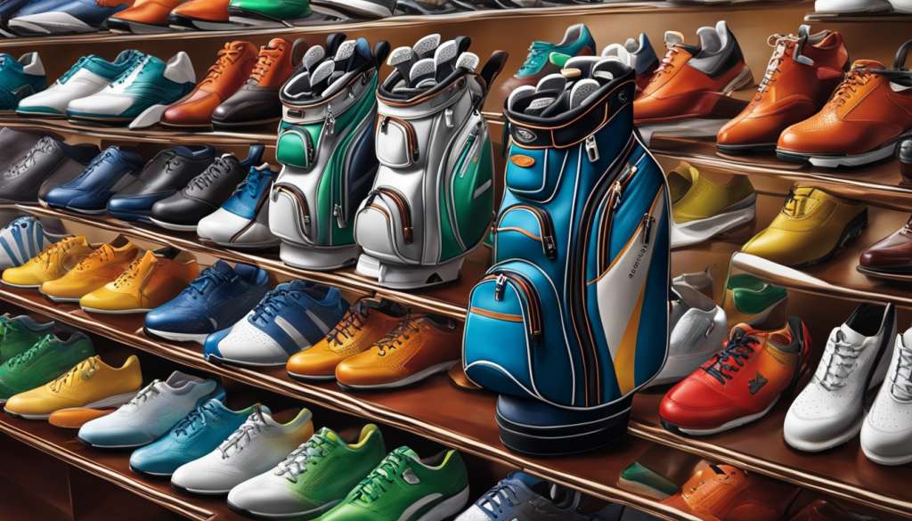 Golf shoes selection