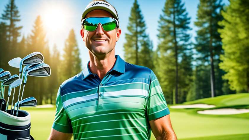 Golf sunglasses with UV protection