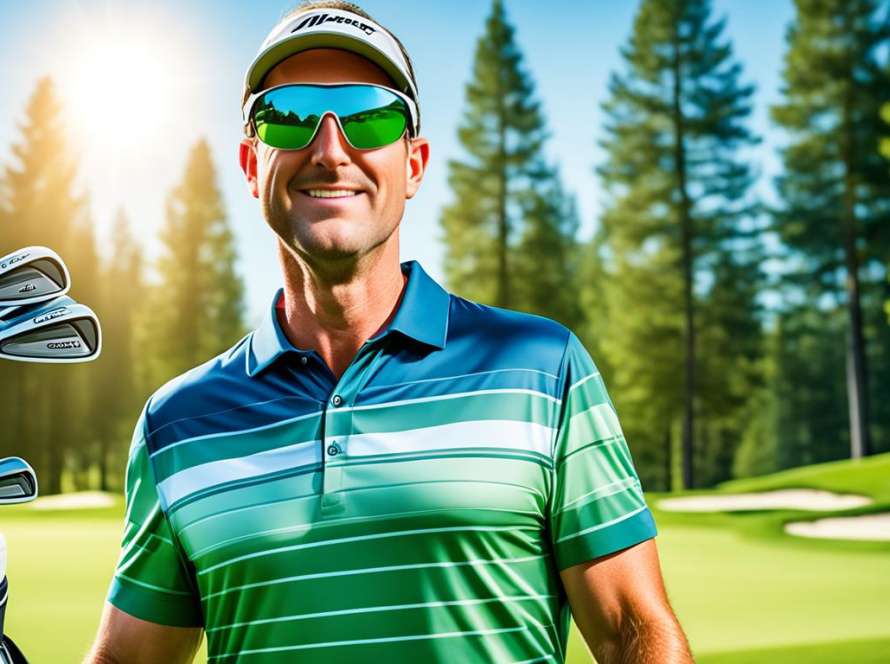 Golf sunglasses with UV protection