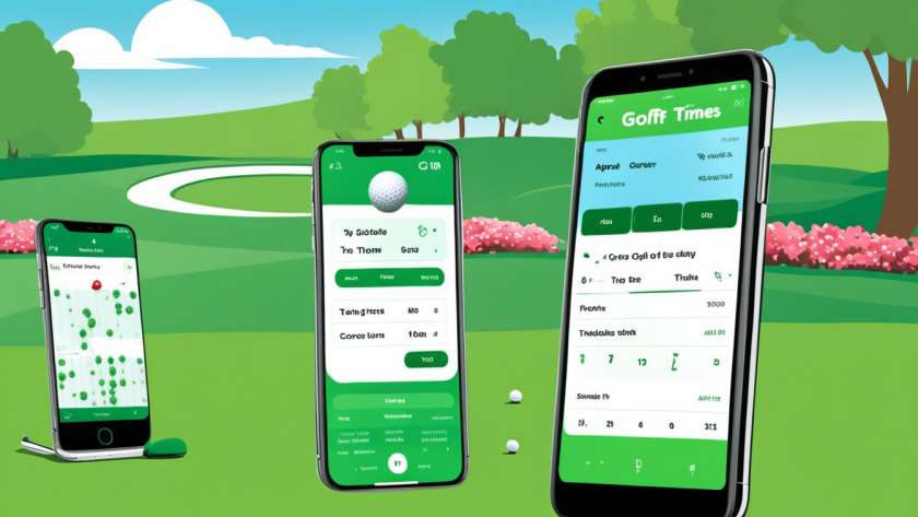 Golf tee time booking apps