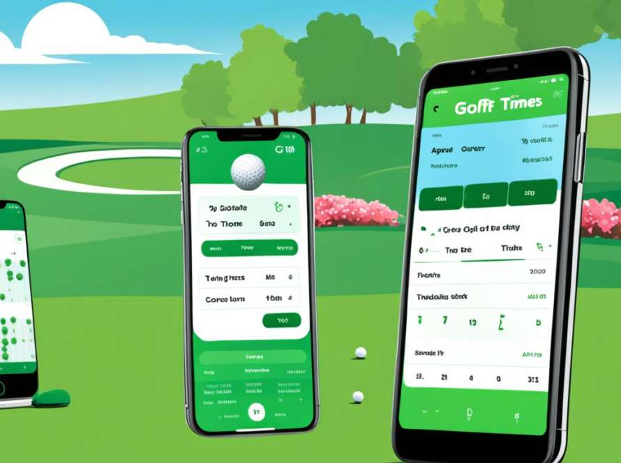 Golf tee time booking apps