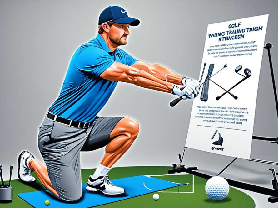 Golf training aids for swing improvement