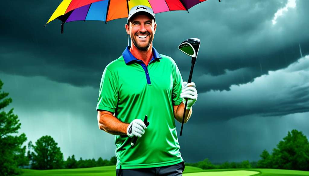 Golf umbrellas for weather protection