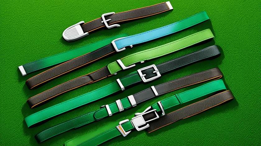 Leather golf belts