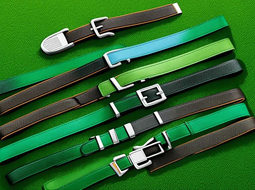 Leather golf belts