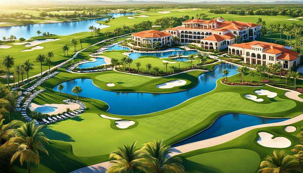 Luxury golf resort