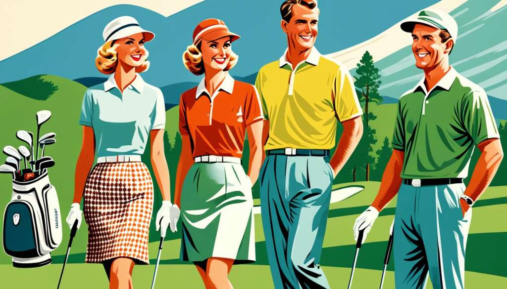 Mid-century golf fashion