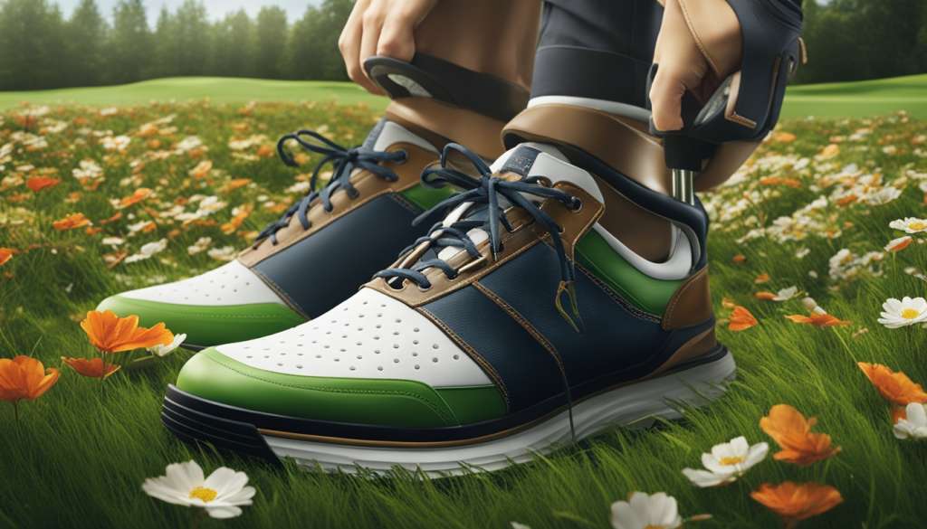 Modern golf sneakers