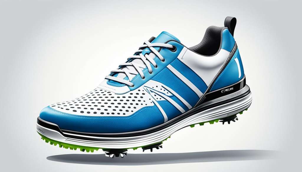 Modern golf style footwear