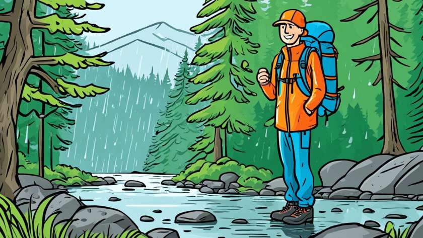 Packable rain pants for hiking