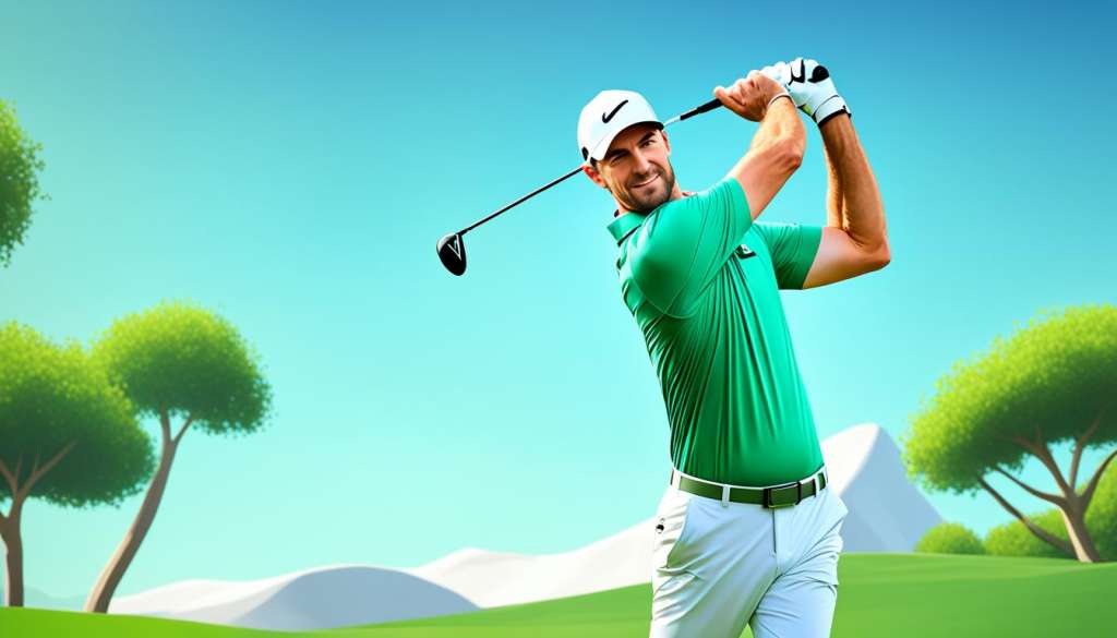 Performance fabrics in golf attire