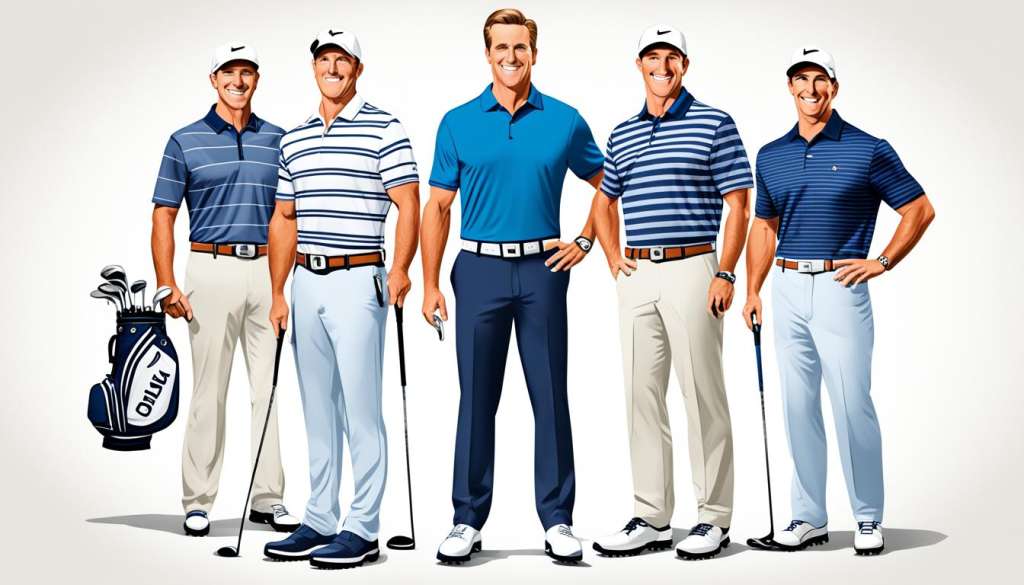 Reversible golf belts coordinating outfits