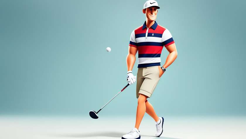 Stylish golf attire