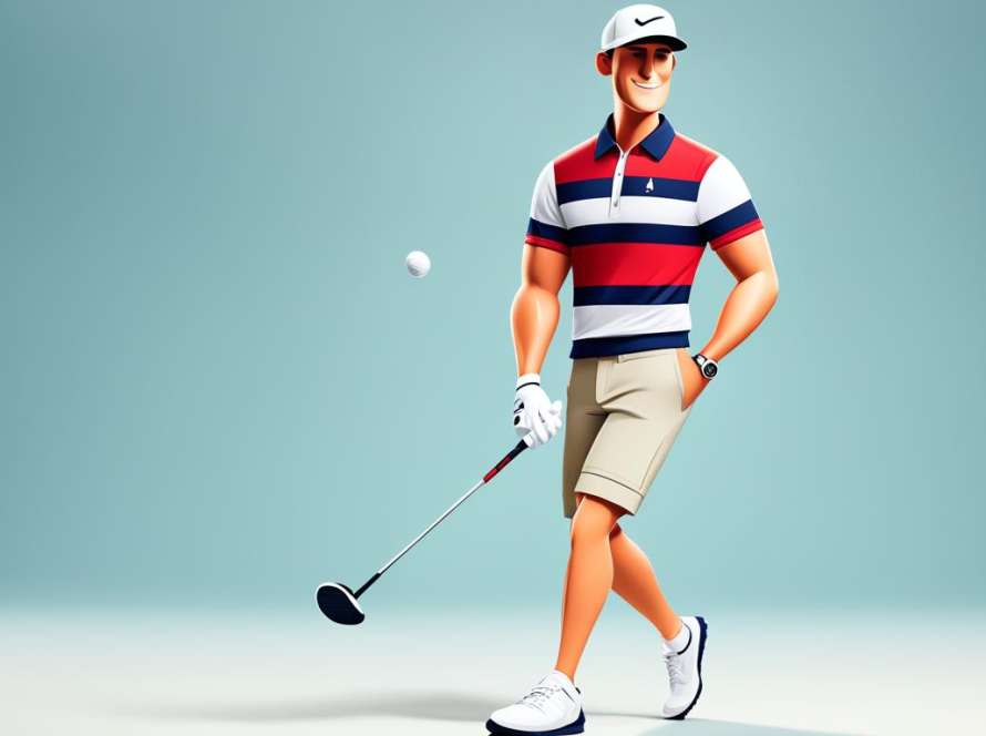 Stylish golf attire