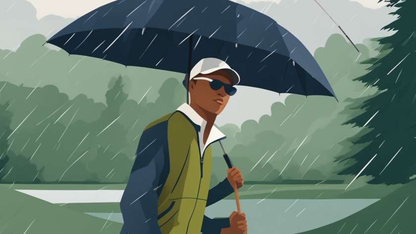 Stylish golf rainwear