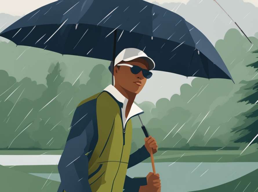 Stylish golf rainwear