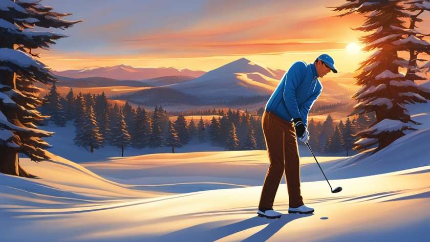 UV-resistant winter golf wear