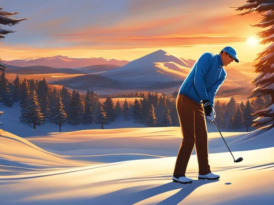 UV-resistant winter golf wear