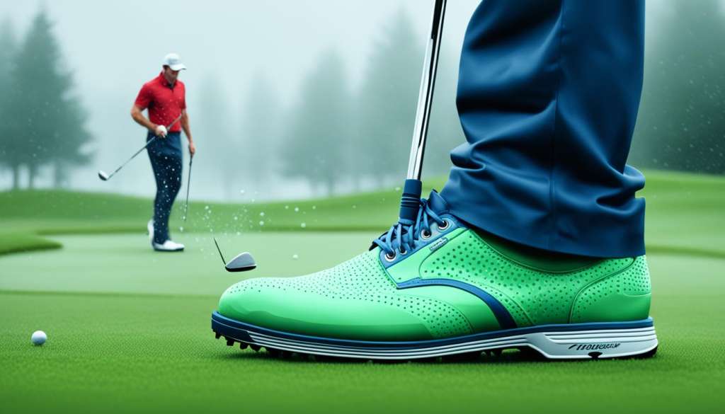 Waterproof golf shoes