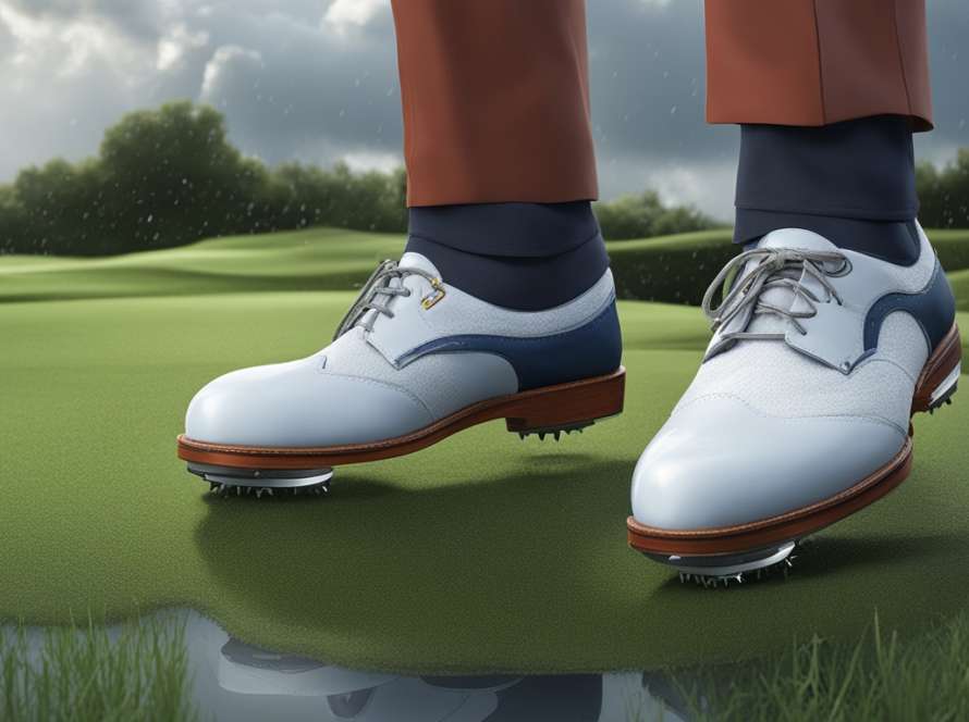 Weather-adaptable golf shoes