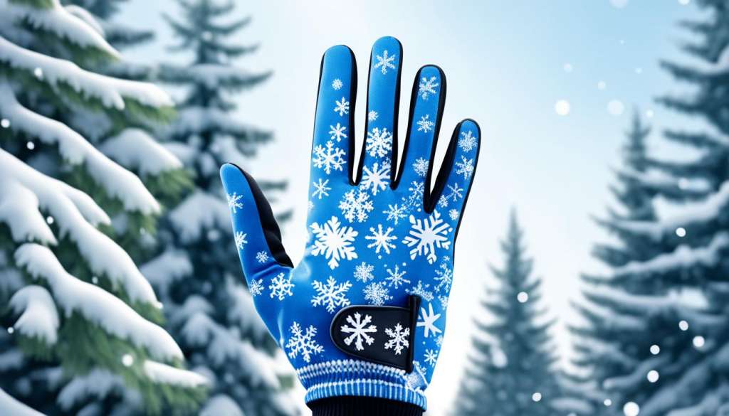 Weather-appropriate golf gloves